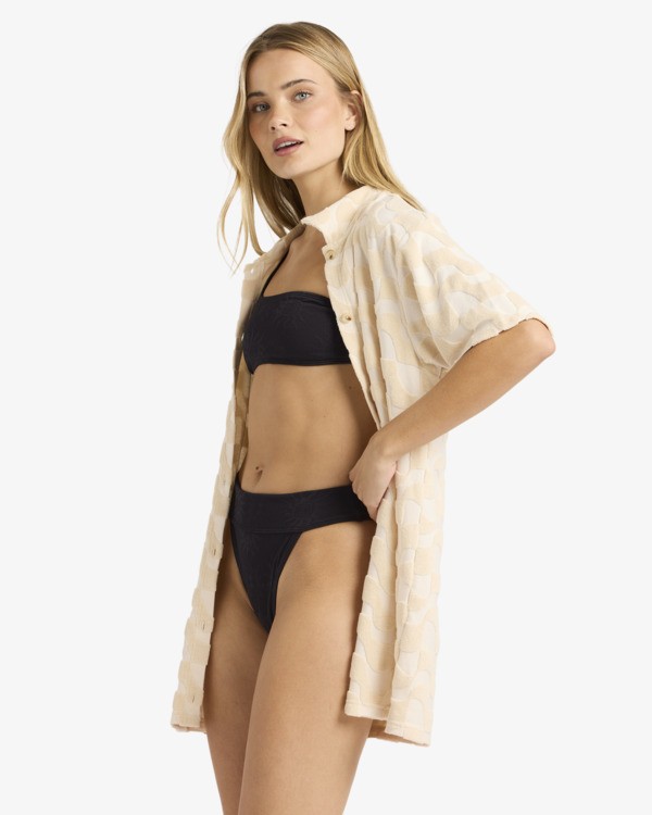 5 Laura Waves - Vestido camisero holgado para mujer Blanco 24B134522 Billabong