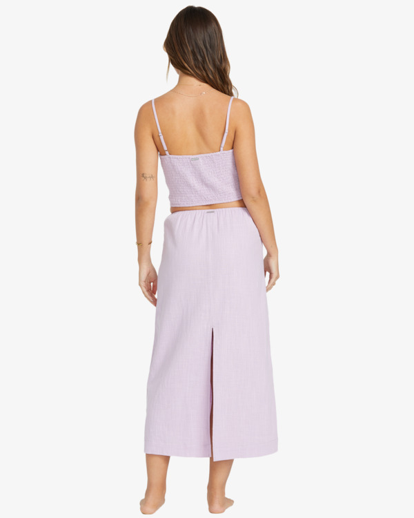 3 Keep It Simple - Midi Skirt for Women Purple 24B141504 Billabong