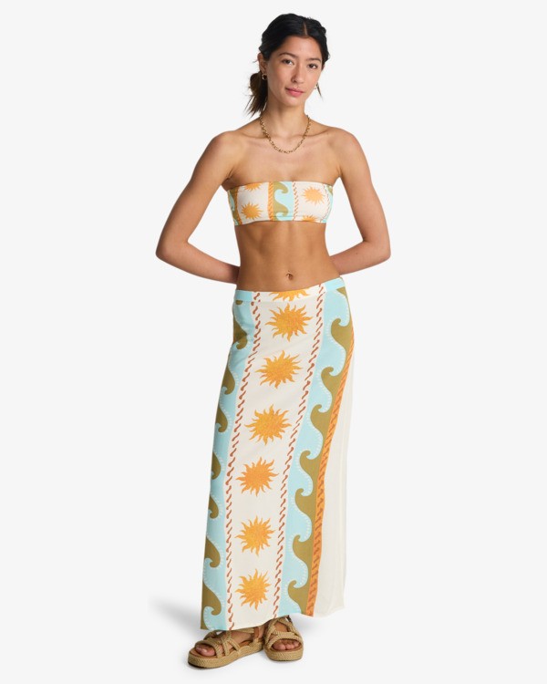 1 Tides Call Midi - Jupe en viscose pour Femme Blanc 24B141600 Billabong