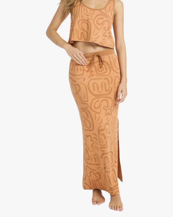 1 Embers Midi - Jupe midi pour Femme Orange 24B141601 Billabong