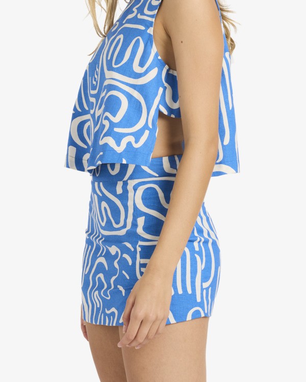 6 Wave Washed - Chemise oversize pour Femme Bleu 24B144500 Billabong