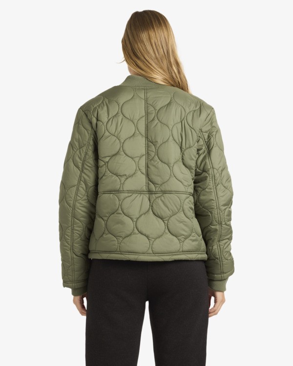 3 Cuesta - Bomber Jacket for Women Green 24B153502 Billabong