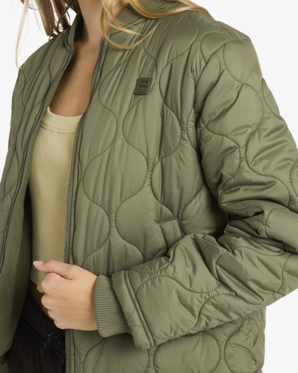6 Cuesta - Bomber Jacket for Women Green 24B153502 Billabong