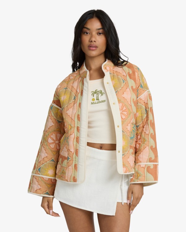0 Folk Story 2 - Quilted Jacket for Women Beige 24B154503 Billabong