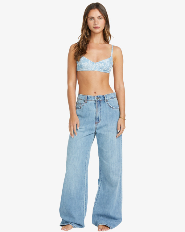 1 Washed By The Sun - Pantaloni in denim da Donna Blue 24B191502 Billabong