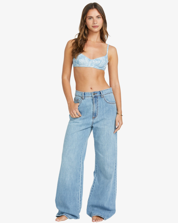 2 Washed By The Sun - Pantaloni in denim da Donna Blue 24B191502 Billabong