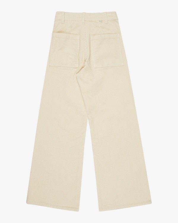 6 Free Fall - Pantaloni di Velluto da Donna White 24B193500 Billabong