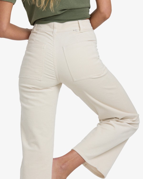 1 Free Fall - Pantaloni di Velluto da Donna White 24B193500 Billabong
