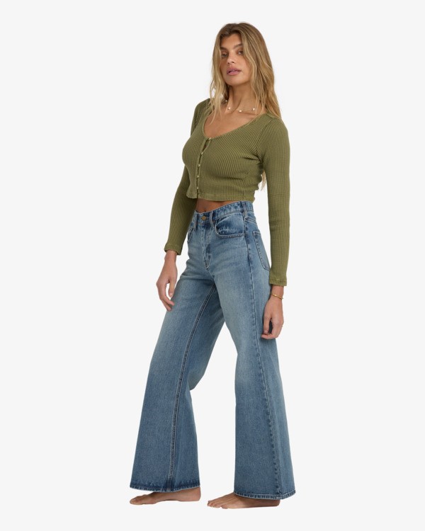 4 Free Fall - Jeans mit ausgestellten Hosenbeinen für Frauen Bunt 24B193502 Billabong