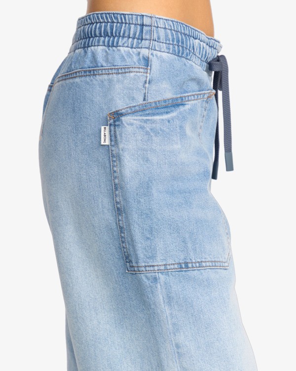 5 Zonte E Waist - Elasticated Denim Jeans for Women Brown 24B193503 Billabong