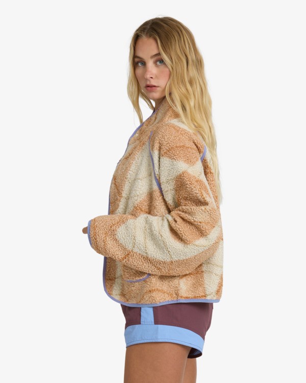 3 Dawney Snap Up - Felpa con automatico da Donna White 24B311600 Billabong