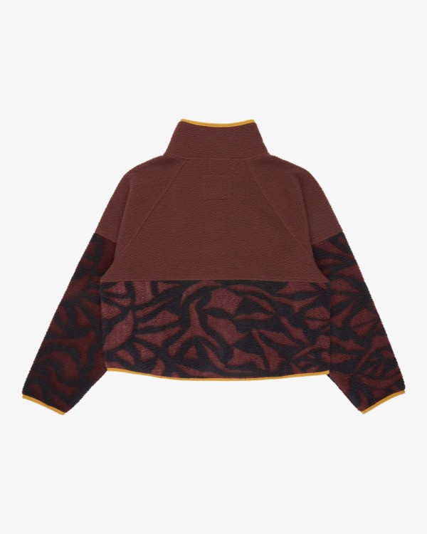 6 Popoyo Snap Up - Giacca in pile da Donna Brown 24B313503 Billabong