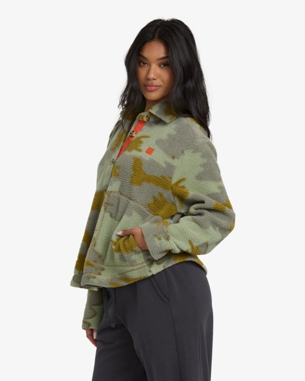 4 Breezy - Giacca camicia da Donna Green 24B314501 Billabong