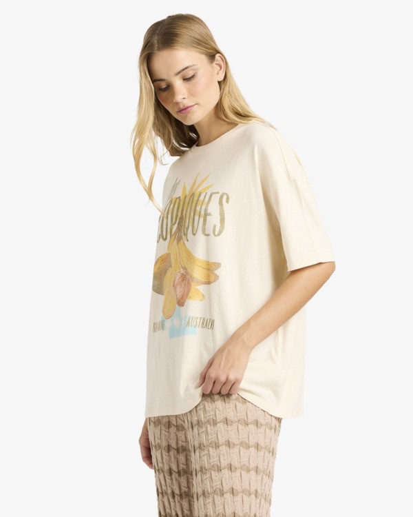 3 Freshest Things - Oversized T-shirt voor Dames White 24B351675 Billabong