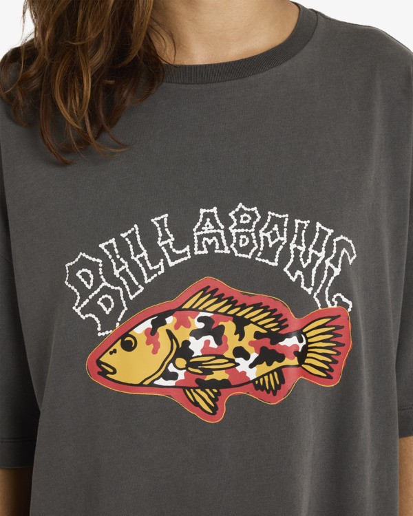 5 Otis Mangrove Fisho - Oversized T-Shirt for Women Black 24B351684 Billabong