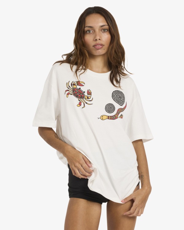 0 Otis Estuary - Short Sleeve T-Shirt for Women White 24B351685 Billabong