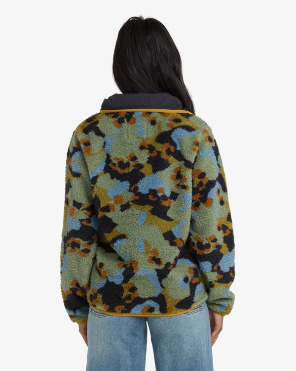 3 Switchback - Felpa con collo alto da Donna Green 24B411506 Billabong
