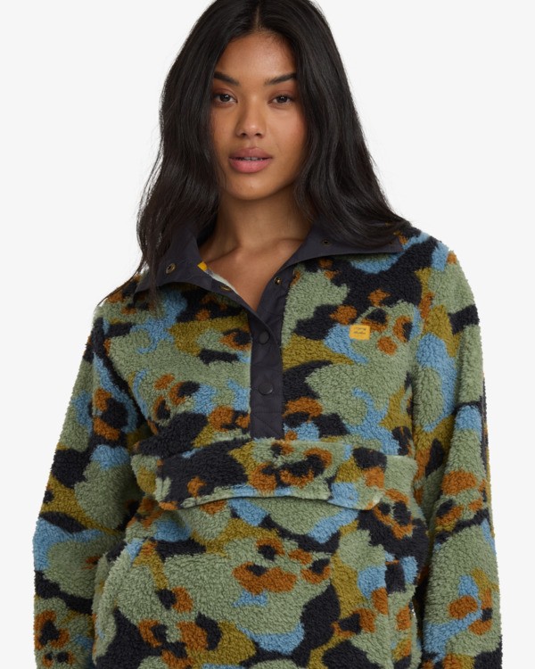 1 Switchback - Felpa con collo alto da Donna Green 24B411506 Billabong
