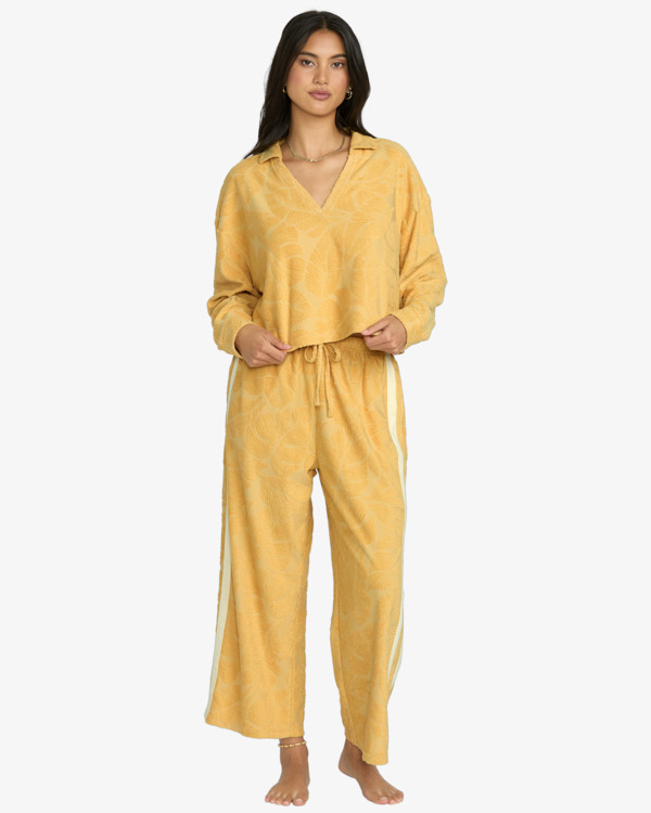 1 SUN PALM TERRY P/O FLC Gelb 24B412500 Billabong