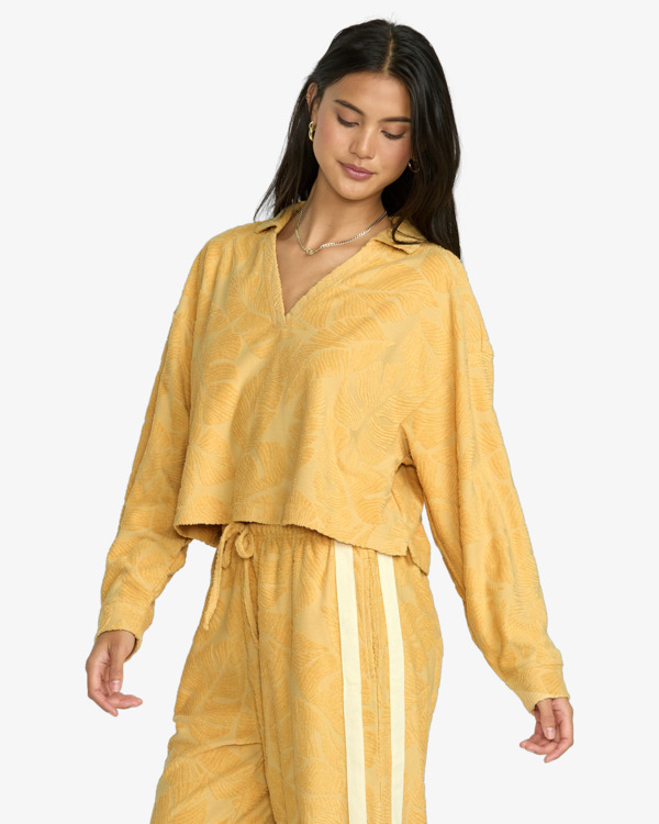 3 SUN PALM TERRY P/O FLC Gelb 24B412500 Billabong