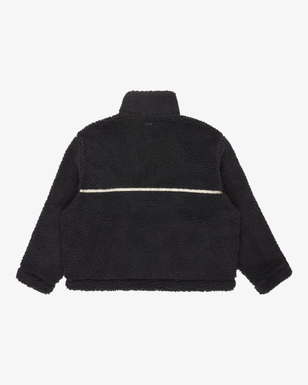 6 Getting Warm Sherpa - Fleece mit Reißverschlusskragen für Frauen Schwarz 24B414501 Billabong