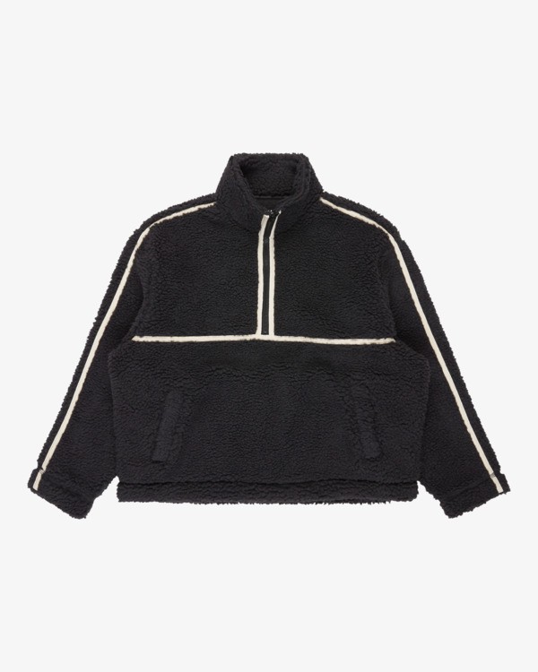 5 Getting Warm Sherpa - Fleece mit Reißverschlusskragen für Frauen Schwarz 24B414501 Billabong