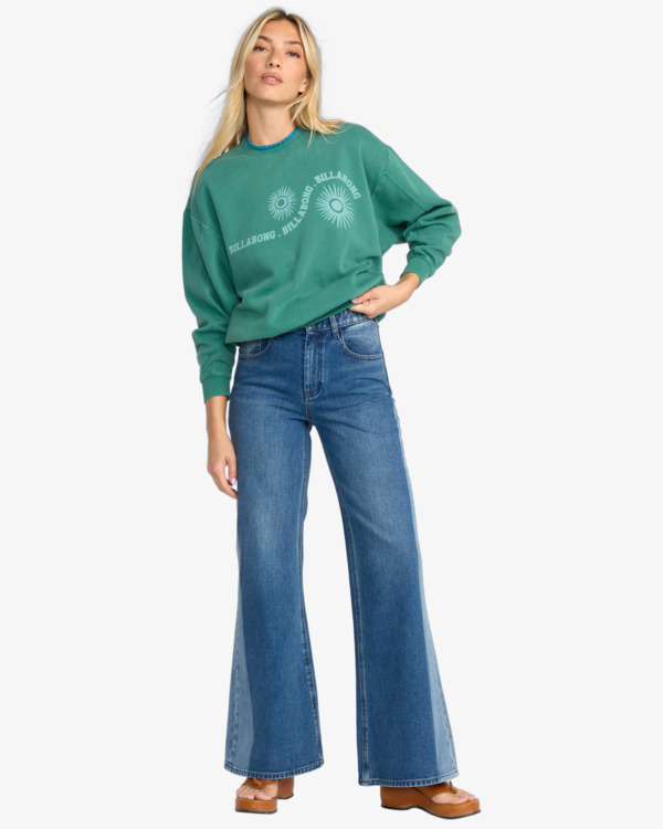 1 Time For Kendal - Sweat pour Femme Vert 24B463505 Billabong