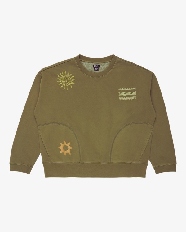 5 Sightseer Wave - Sweatshirt for Women Green 24B464505 Billabong