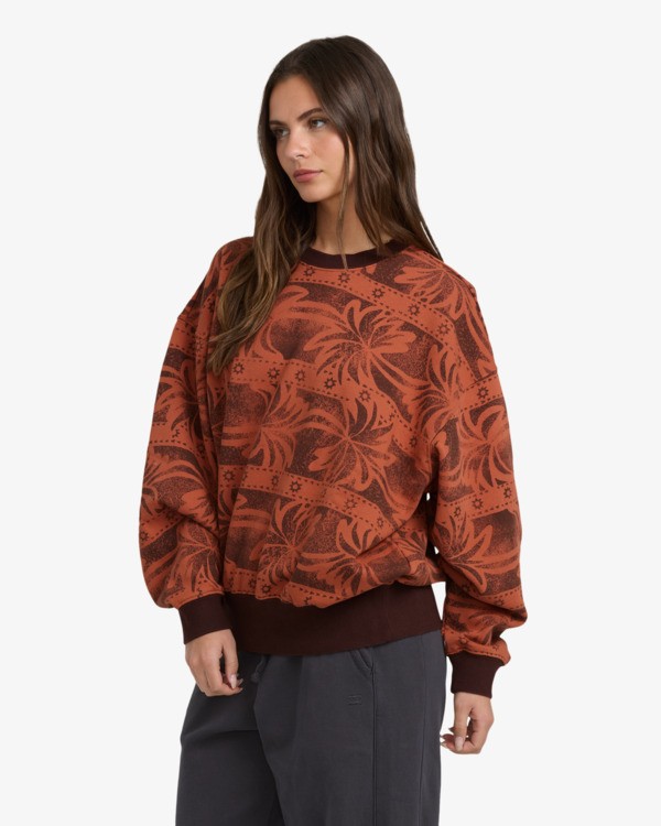 4 Vida Palms - Sweatshirt für Frauen Braun 24B464506 Billabong