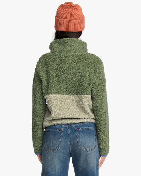 2 Horizon - Sweatshirt mit Stehkragen für Frauen Grün 24B483502 Billabong