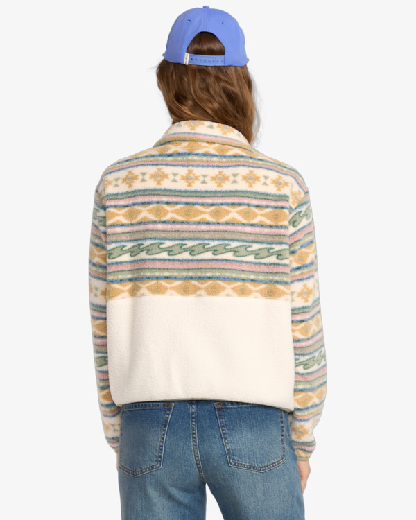 3 Rock Jetty Mock Neck - Zip Up Fleece for Women White 24B483503 Billabong