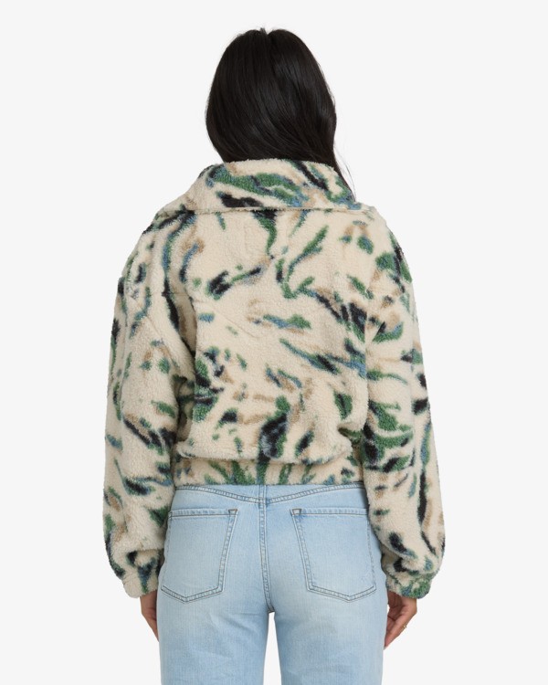 3 Barra - Felpa con mezza cerniera da Donna White 24B483504 Billabong