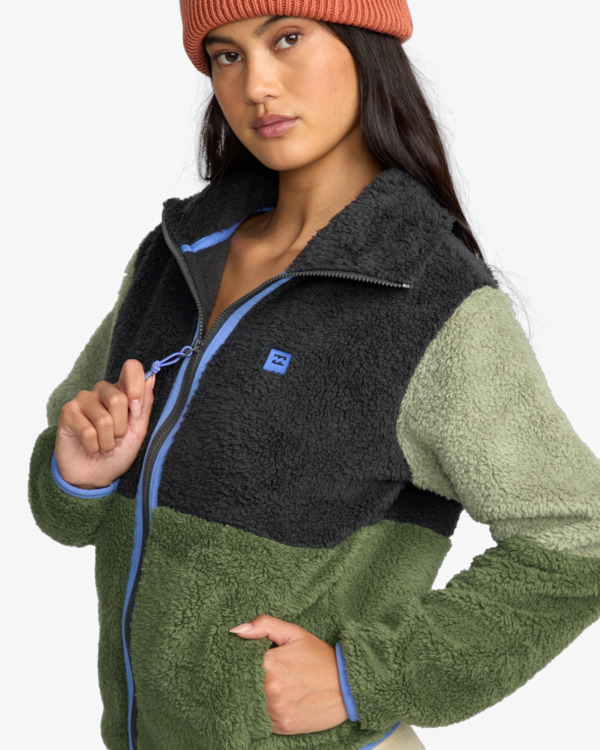 4 Switchback - Fleece mit Reißverschluss für Frauen Grün 24B483505 Billabong