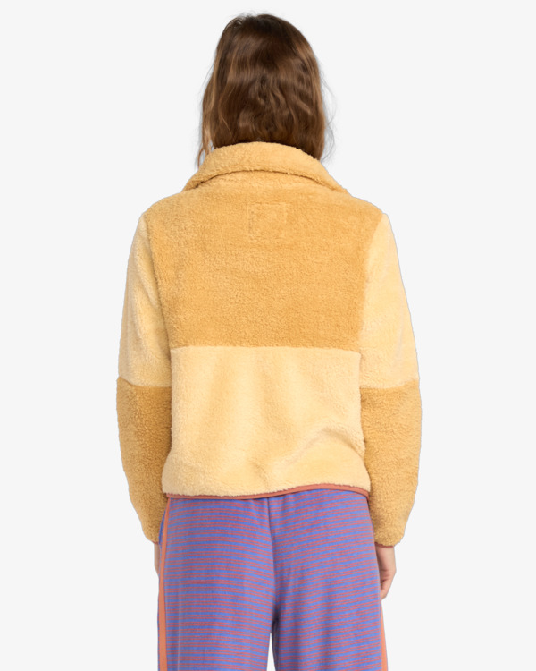 3 Switchback - Fleece mit Reißverschluss für Frauen Beige 24B483505 Billabong