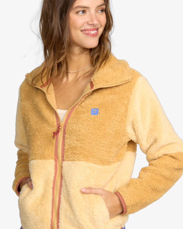 5 Switchback - Fleece mit Reißverschluss für Frauen Beige 24B483505 Billabong