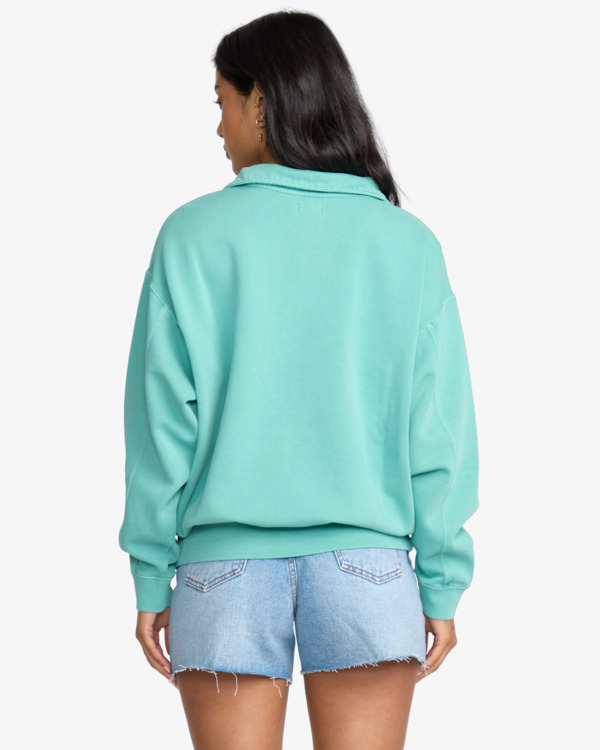 2 Hula Half Zip - Pullover Sweatshirt for Women Blue 24B483506 Billabong