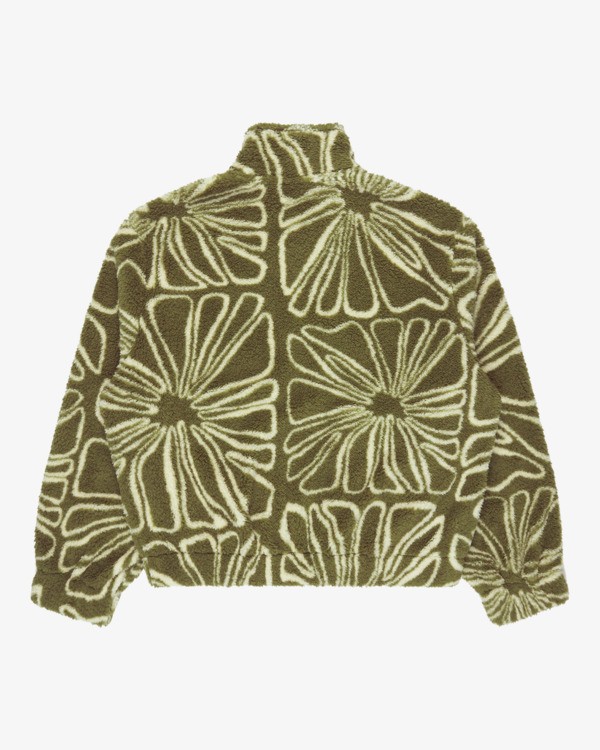 6 First Light - Felpa in sherpa da Donna Green 24B484503 Billabong