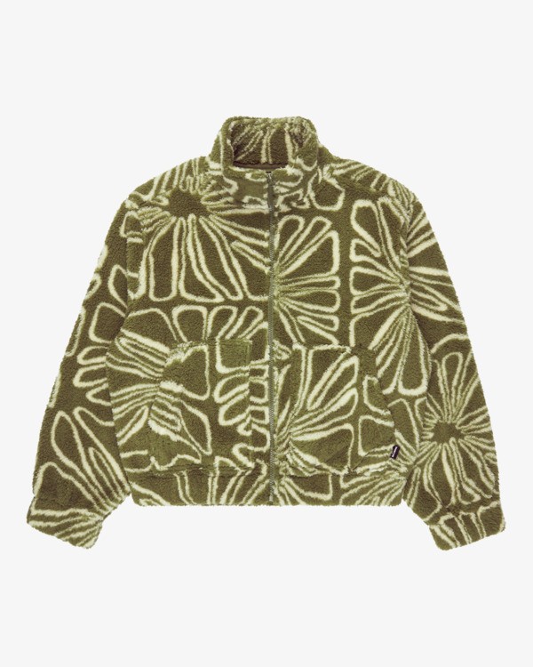 5 First Light - Felpa in sherpa da Donna Green 24B484503 Billabong