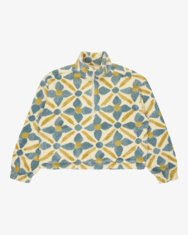 5 All The Time Sherpa - Fleece met Halve Rits für Dames Blue 24B484504 Billabong