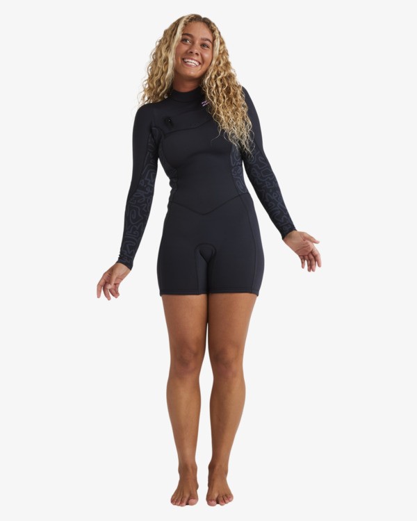 2 2/2mm Synergy Natural - Springsuit mit langem &Auml;rmeln und Brustrei&szlig;verschluss f&uuml;r Frauen Schwarz 24BW191508 Billabong