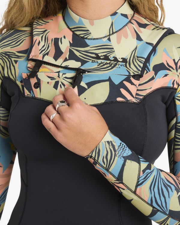 4 3/2mm Salty Dayz Natural - Chest-Zip-Neoprenanzug f&uuml;r Frauen Bunt 24BW193505 Billabong