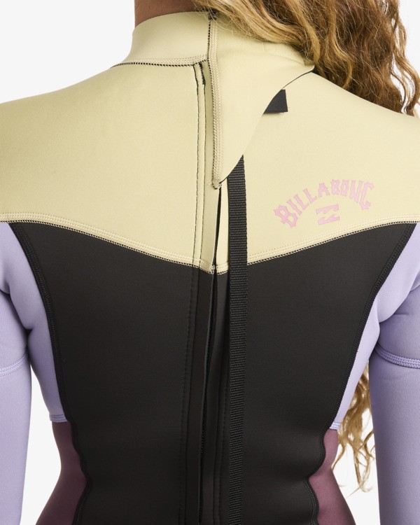 5 3/2mm Synergy - Back Zip Wetsuit for Women Grey 24BW211601 Billabong
