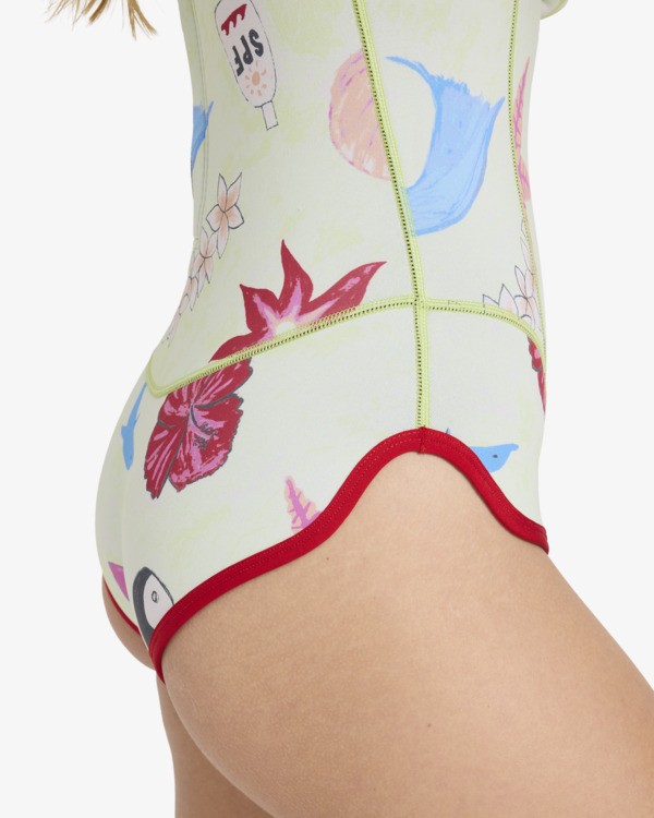 4 2/2mm Glider - Lang&auml;rmliger Springsuit mit Rei&szlig;verschluss am R&uuml;cken f&uuml;r Frauen Gr&uuml;n 24BW244501 Billabong