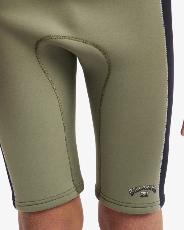 6 2/2mm Absolute Natural - Wetsuit met korte mouwen en borstrits voor Jongens 8-16 Green 24CW191505 Billabong