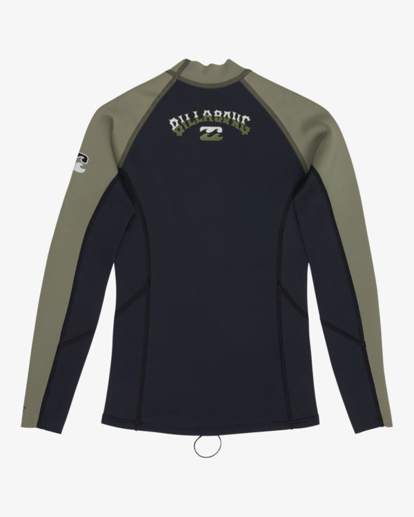 9 1/1mm Boys Absolute Natural - Chaquetilla para Surf con Cremallera en la Espalda para Chicos 8 - 16 a&ntilde;os Verde 24CW191508 Billabong