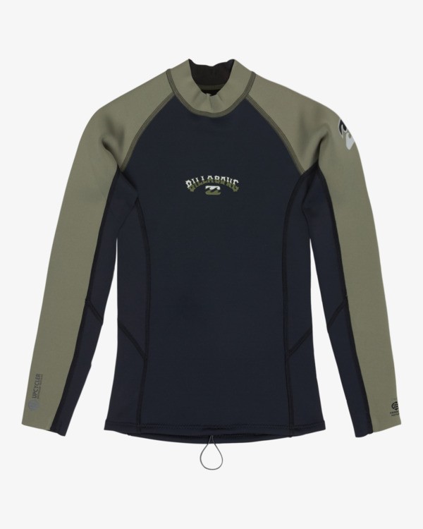 8 1/1mm Boys Absolute Natural - Chaquetilla para Surf con Cremallera en la Espalda para Chicos 8 - 16 a&ntilde;os Verde 24CW191508 Billabong