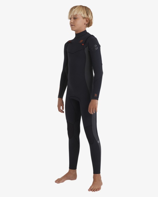 1 5/4mm Absolute Natural - Chest Zip Wetsuit for Boys 8-16 Orange 24CW193507 Billabong