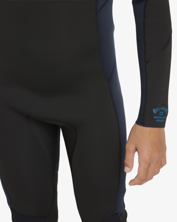 4 4/3mm Absolute - Fato de surf com fecho nas costas para Rapazes 6-16 Azul 24CW211603 Billabong
