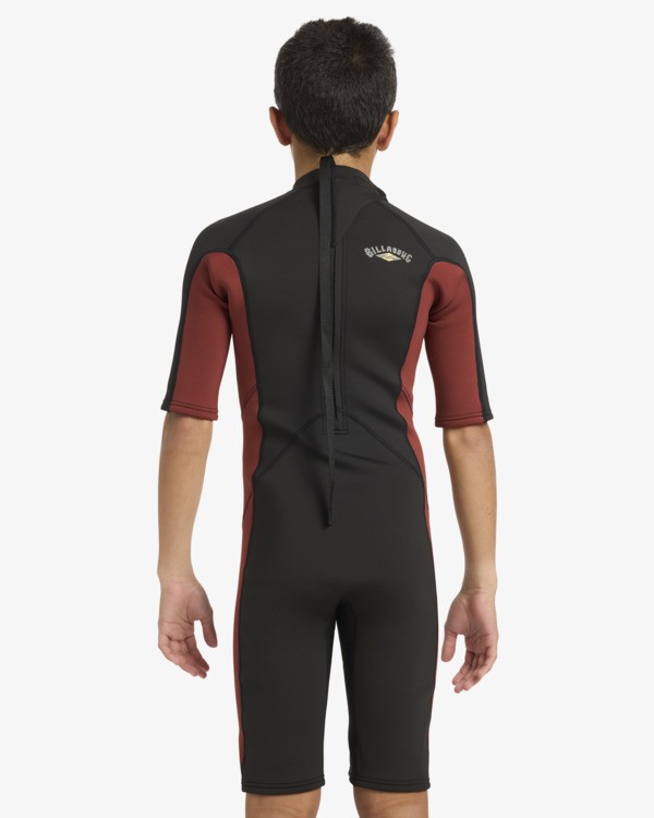 2 2/2mm Absolute - Traje de surf de primavera con manga corta y cremallera posterior para chicos 6-16 Multi 24CW251601 Billabong