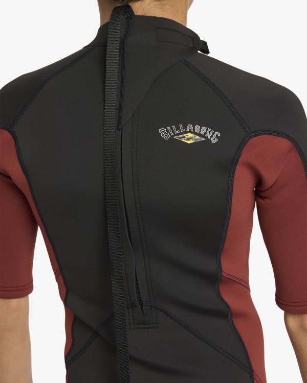 5 2/2mm Absolute - Traje de surf de primavera con manga corta y cremallera posterior para chicos 6-16 Multi 24CW251601 Billabong